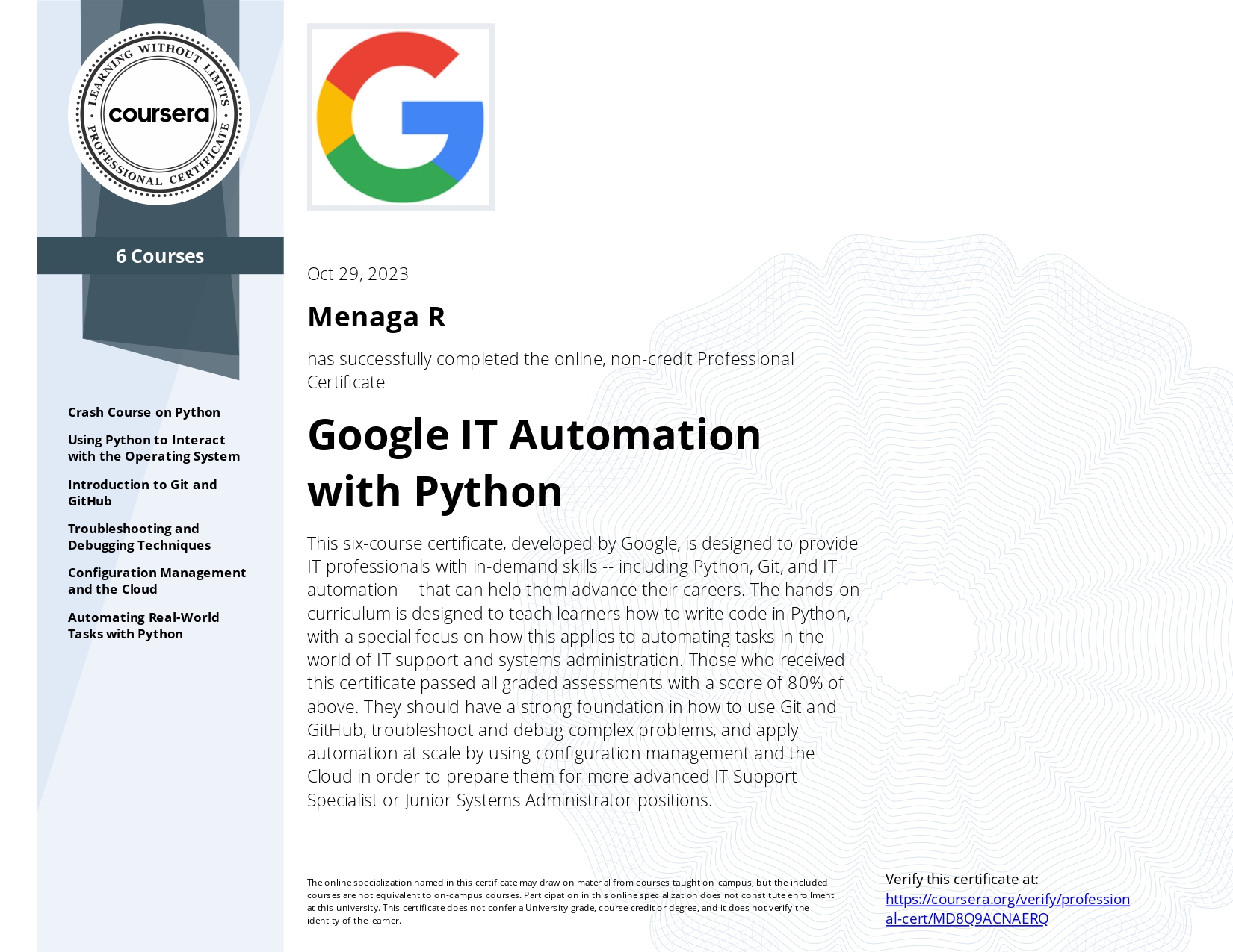 google certifications